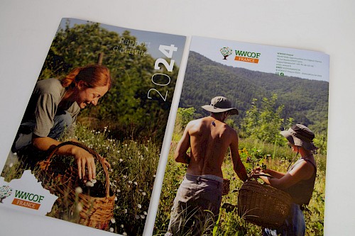 Rapport d&rsquo;activit&eacute; Association WWOOF : Conception et r&eacute;alisation graphique du rapport d'activit&eacute; de WWWOOF France&nbsp;
☞ A partir d&rsquo;une identit&eacute; graphique d&eacute;j&agrave; install&eacute;e, nous avons repris des &eacute;l&eacute;ments forts de la charte graphique (couleur, typographie, format) pour r&eacute;aliser la maquette et le graphisme du rapport d&rsquo;activit&eacute; 2025
☞&nbsp;Sobri&eacute;t&eacute;, clart&eacute; et solidit&eacute; - ces notions ont &eacute;t&eacute; le fil rouge pour rendre lisible l&rsquo;activit&eacute; de cette association s&rsquo;activant pour une &eacute;ducation populaire &agrave; la terre. Comprendre, Agencer, Mettre en valeur les valeurs port&eacute;es par WWOOF France qui est l'organisation nationale qui facilite la cr&eacute;ation d'opportunit&eacute;s locales de WWOOFing en France et la promotion de l'agriculture bio et paysanne. Chaque ann&eacute;e l&rsquo;association r&eacute;alise son rapport d&rsquo;activit&eacute; pour rendre visible son activit&eacute; et son d&eacute;veloppement .&nbsp;
❍ informations techniques sur le rapport d&rsquo;activit&eacute; ❍1 brochure 36 pages⎮500 exemplaires⎮Fa&ccedil;onnage reliure piq&ucirc;re &agrave; cheval⎮Impression Quadri ⎮Papier recycl&eacute; &nbsp;90grs⎮
&nbsp;
